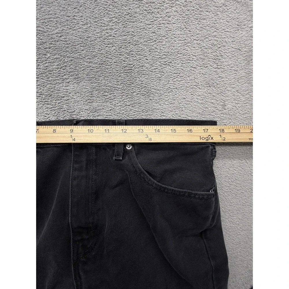 Levis 505 Jeans Mens Measured 35x31 Black Straight Leg 100% Cotton Denim‎ Casual